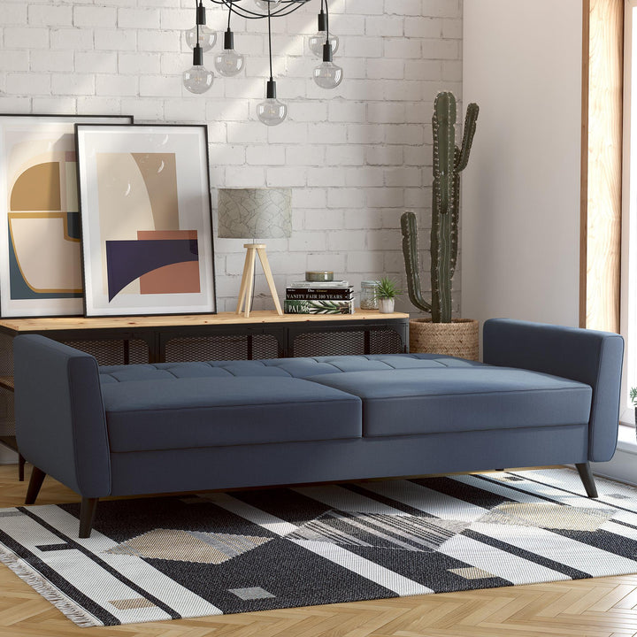 Parker Futon with Storage - Blue