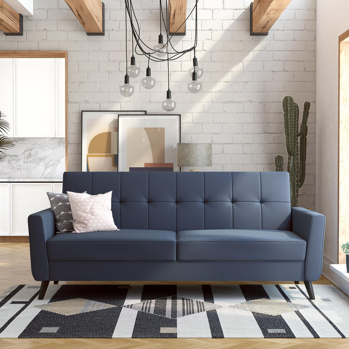 Parker Futon with Storage - Blue
