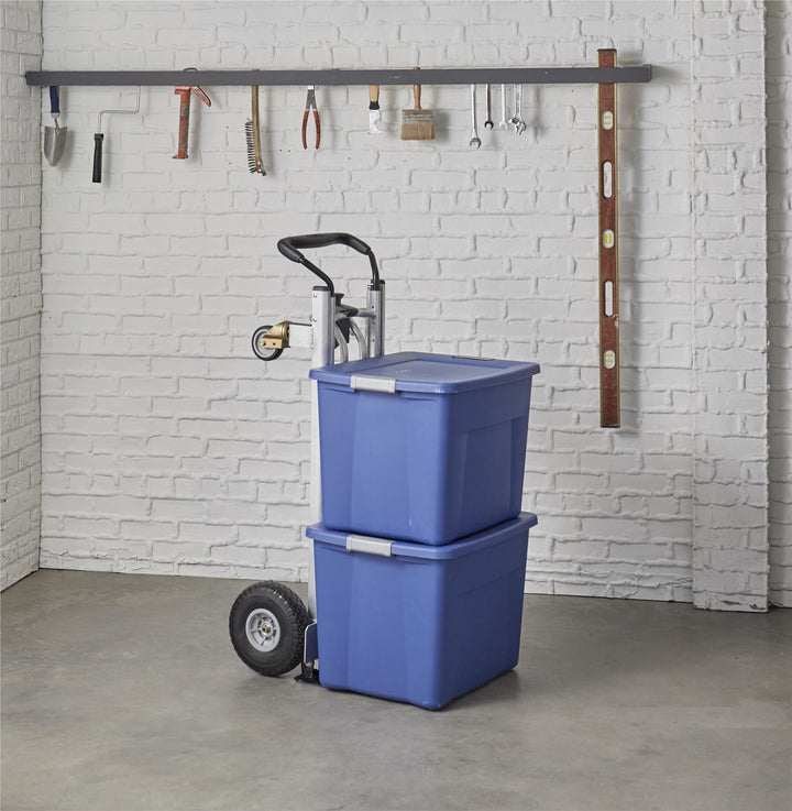 3-in-1 Folding Series Hand Truck, Cart and Platform Cart with Flat Free Wheels - Aluminum/Black