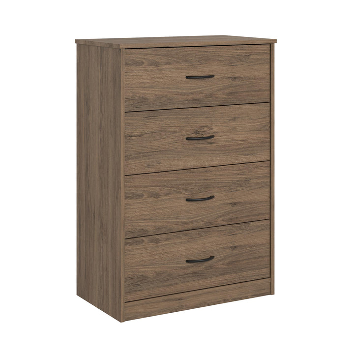 Organize in style with the Heritage Mid-sized Dresser - Rustic Oak
