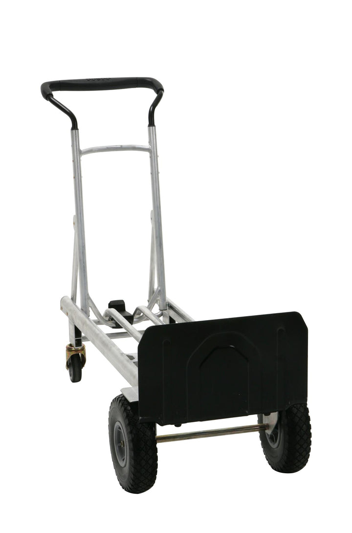 3-in-1 Folding Series Hand Truck, Cart and Platform Cart with Flat Free Wheels - Aluminum/Black