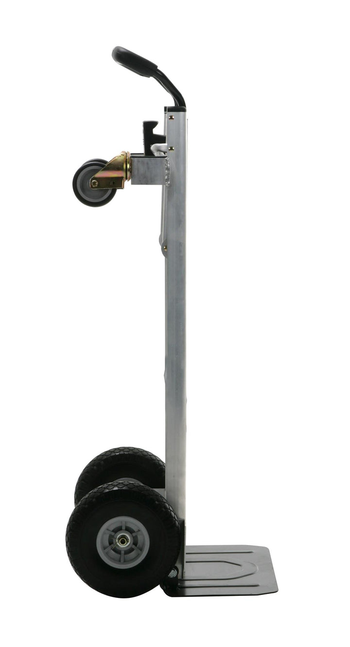 3-in-1 Folding Series Hand Truck, Cart and Platform Cart with Flat Free Wheels - Aluminum/Black
