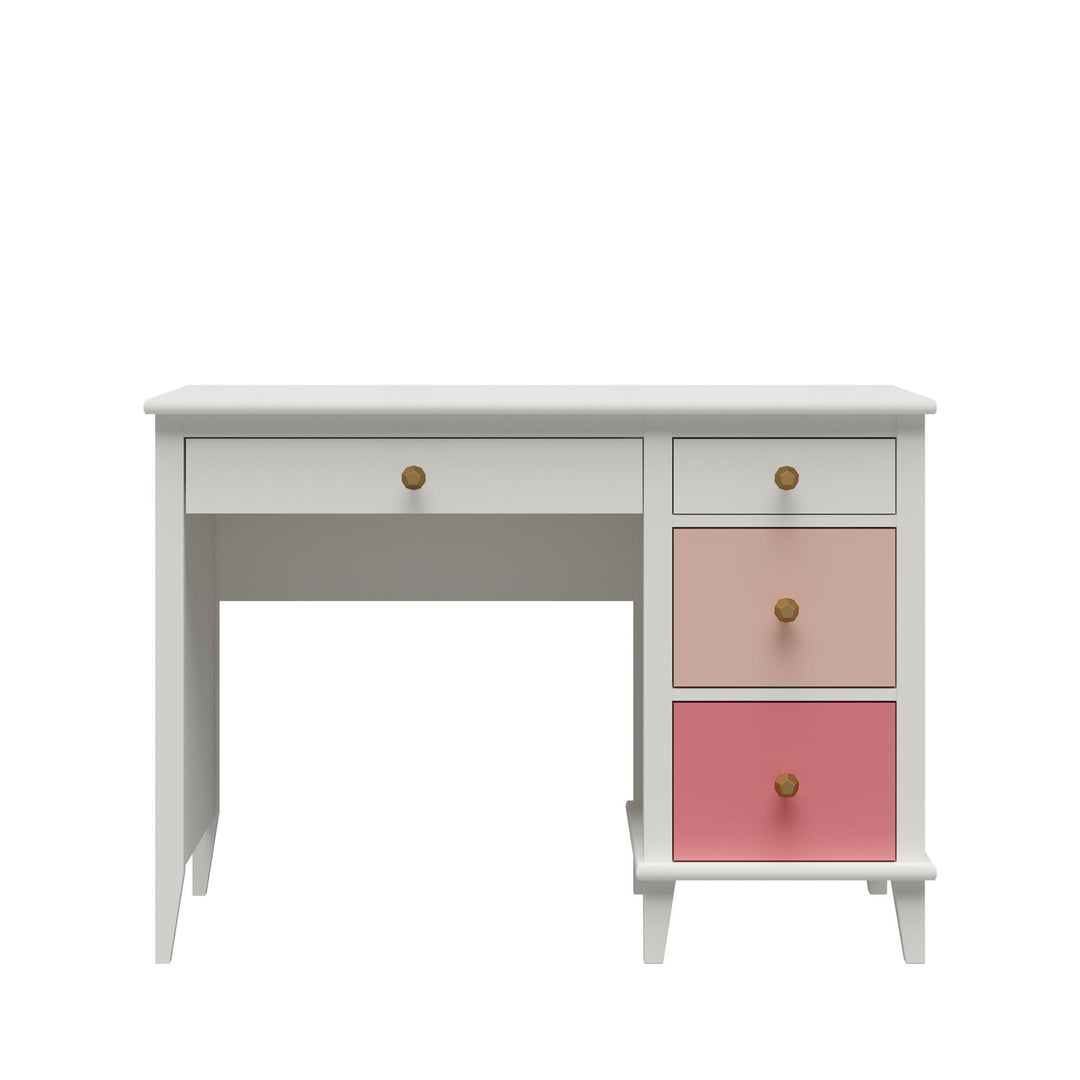 Monarch Hill Poppy Kids’ Desk with 2 Sets of Knobs  -  Pink
