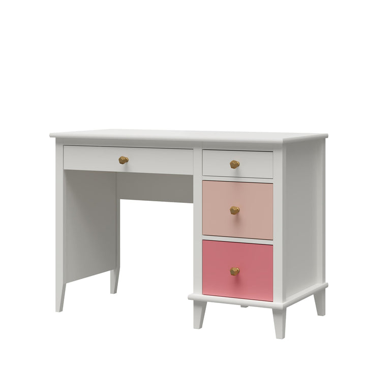 Versatile children's desk with two sets of knobs -  Pink