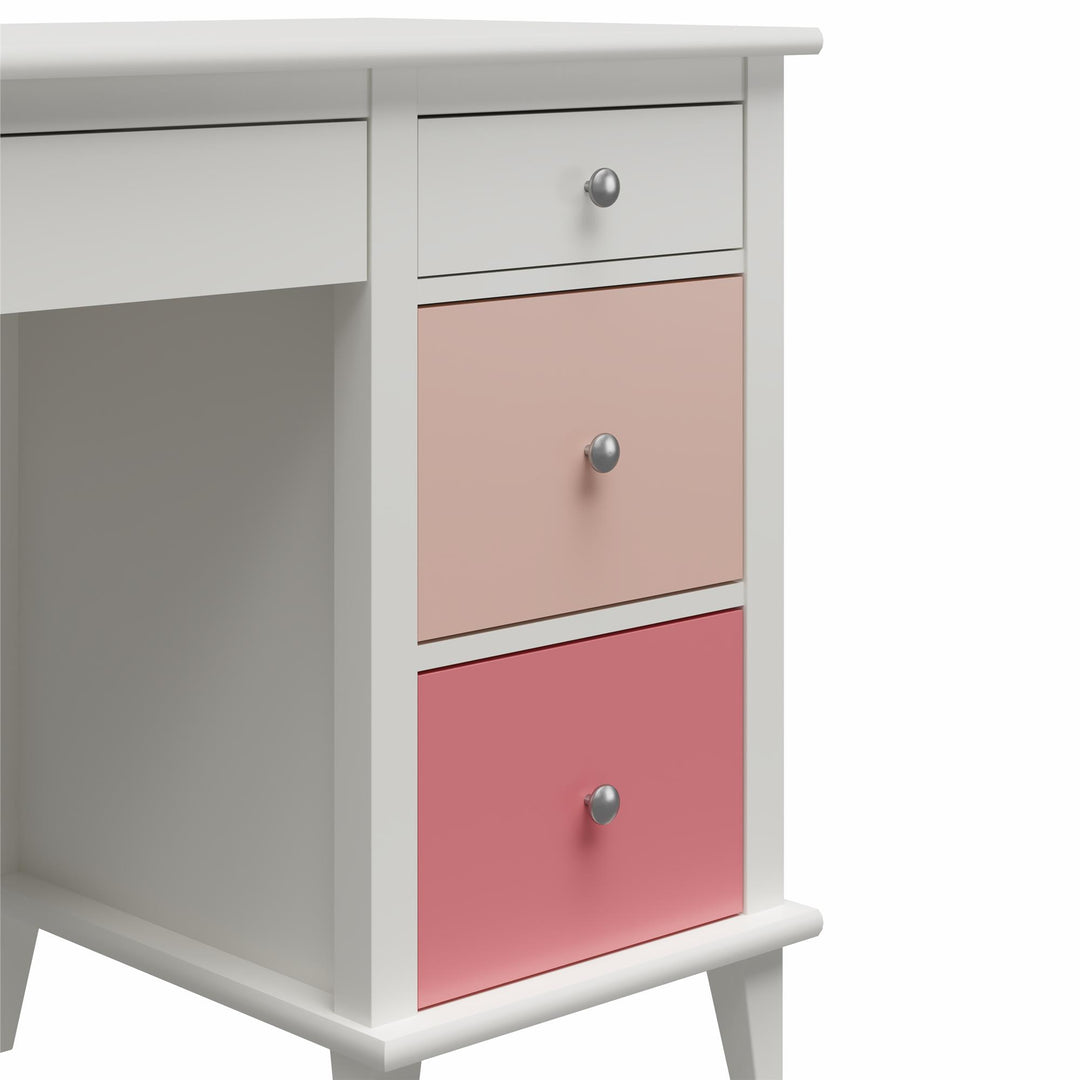 Creative desk for kids with customizable knobs -  Pink
