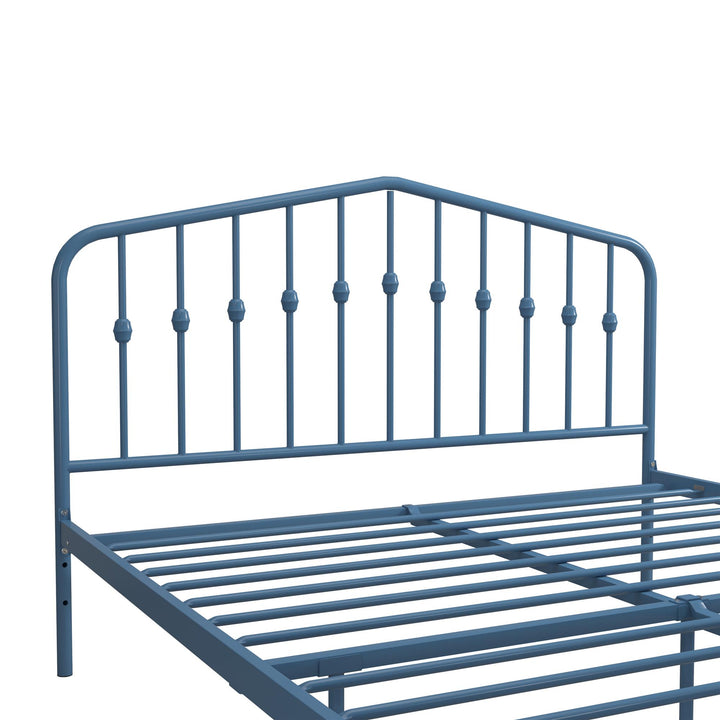 Bushwick Metal Bed - Sea Blue - Queen