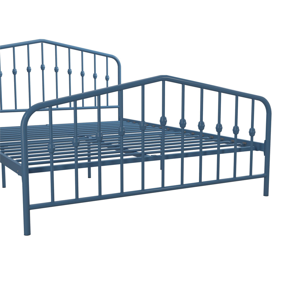 Bushwick Metal Bed - Sea Blue - Queen