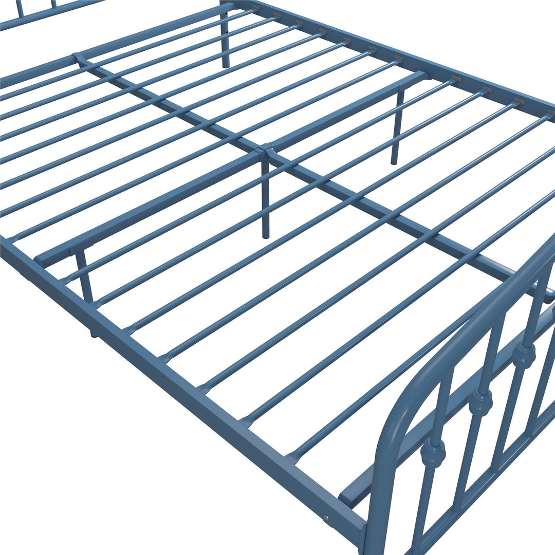 Bushwick Metal Bed - Sea Blue - Queen