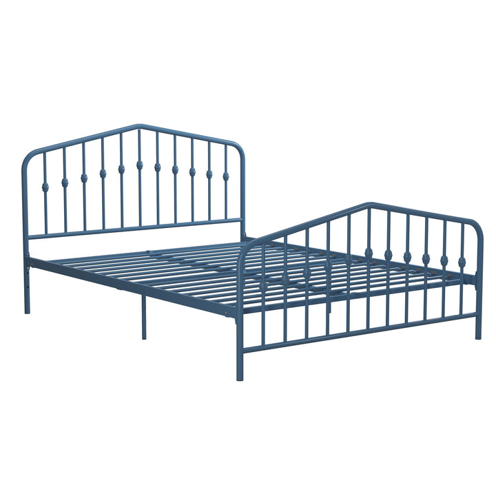 Bushwick Metal Bed - Sea Blue - Queen