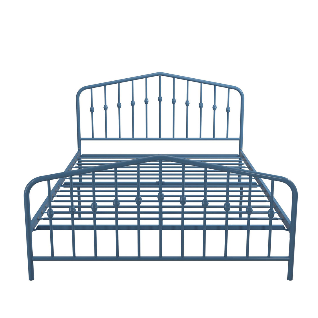 Bushwick Metal Bed - Sea Blue - Queen