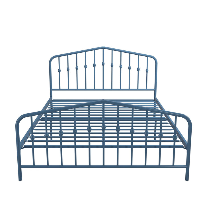 Bushwick Metal Bed - Sea Blue - Queen
