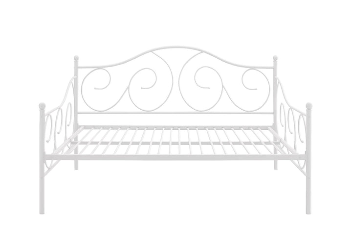 Victoria Metal Daybed with 15 Inch Clearance for Storage - White - Full