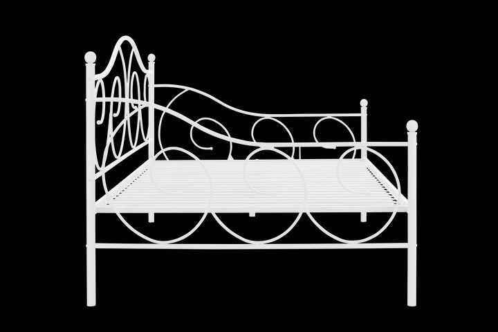 Victoria Metal Daybed with 15 Inch Clearance for Storage - White - Full
