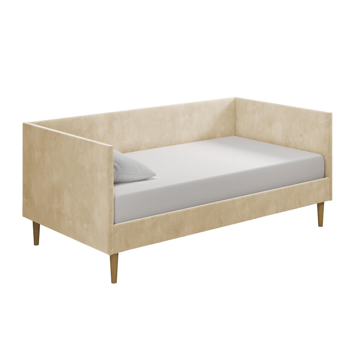 Franklin Mid Century Upholstered Daybed Contemporary Design - Tan - Twin