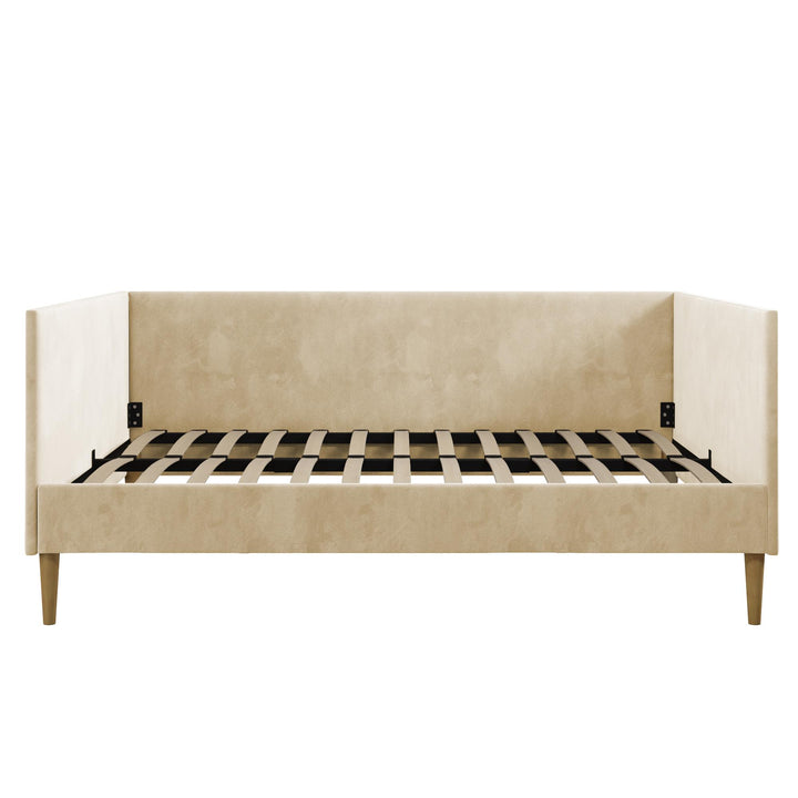 Franklin Mid Century Upholstered Daybed Contemporary Design - Tan - Full