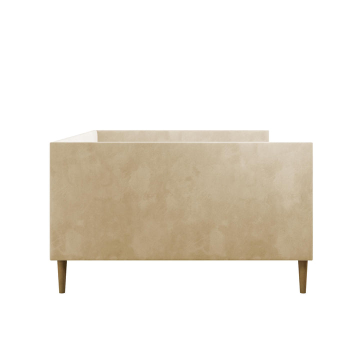 Franklin Mid Century Upholstered Daybed Contemporary Design - Tan - Full