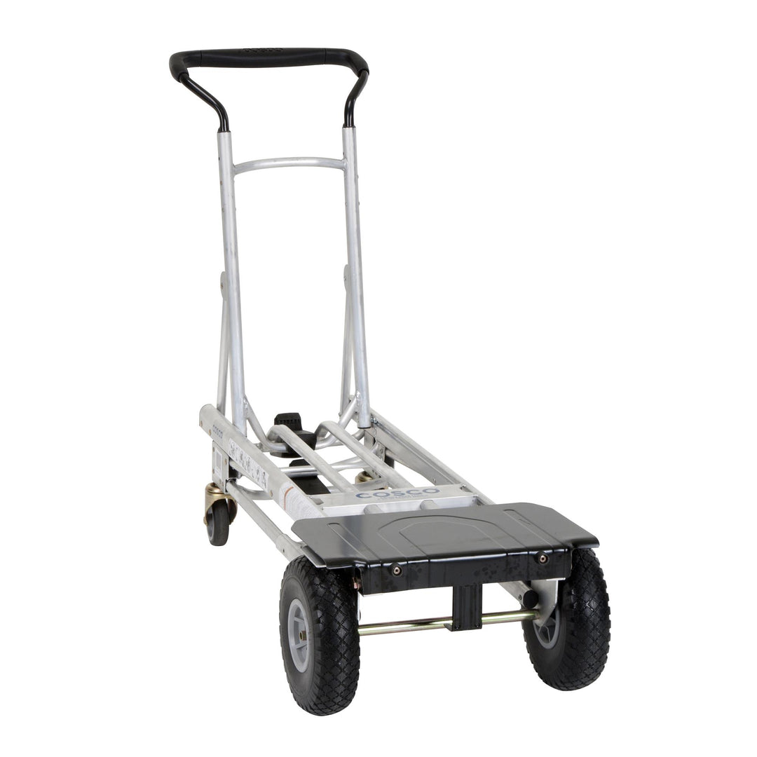 4 in 1 Steel Folding Hand Truck with Flat-Free Wheels - Black - 1-Pack