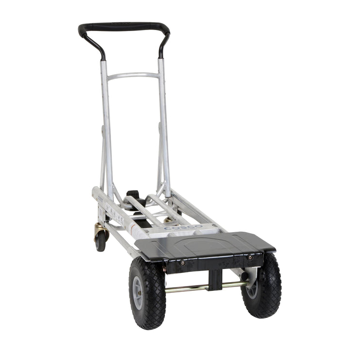 4 in 1 Steel Folding Hand Truck with Flat-Free Wheels - Black - 1-Pack