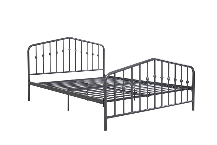 Bushwick Metal Bed - Gray - Queen