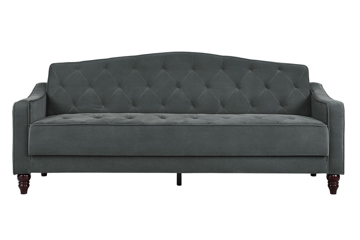 Vintage Tufted Sofa Sleeper II - Dark Gray