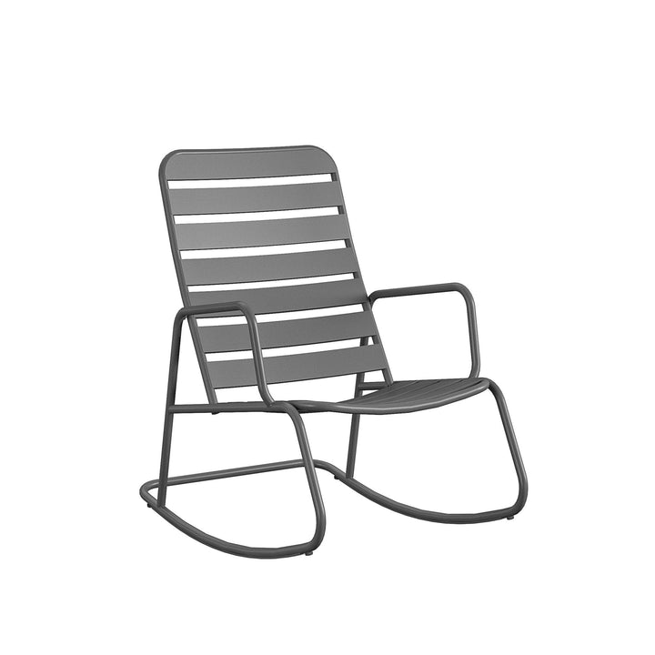 Roberta Outdoor/Indoor Rocking Chair - Charcoal