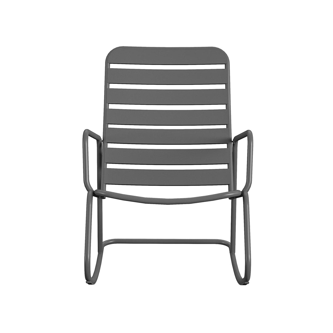 Roberta Outdoor/Indoor Rocking Chair - Charcoal