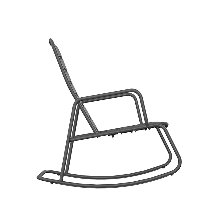 Roberta Outdoor/Indoor Rocking Chair - Charcoal