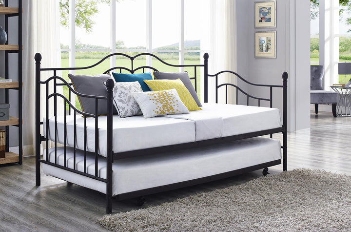 Essential Home Scroll Daybed and Trundle Set - Bronze