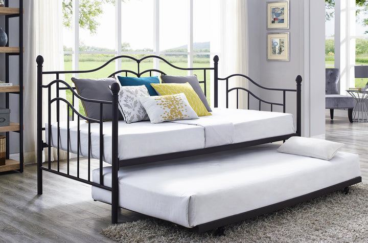 Essential Home Scroll Daybed and Trundle Set - Bronze