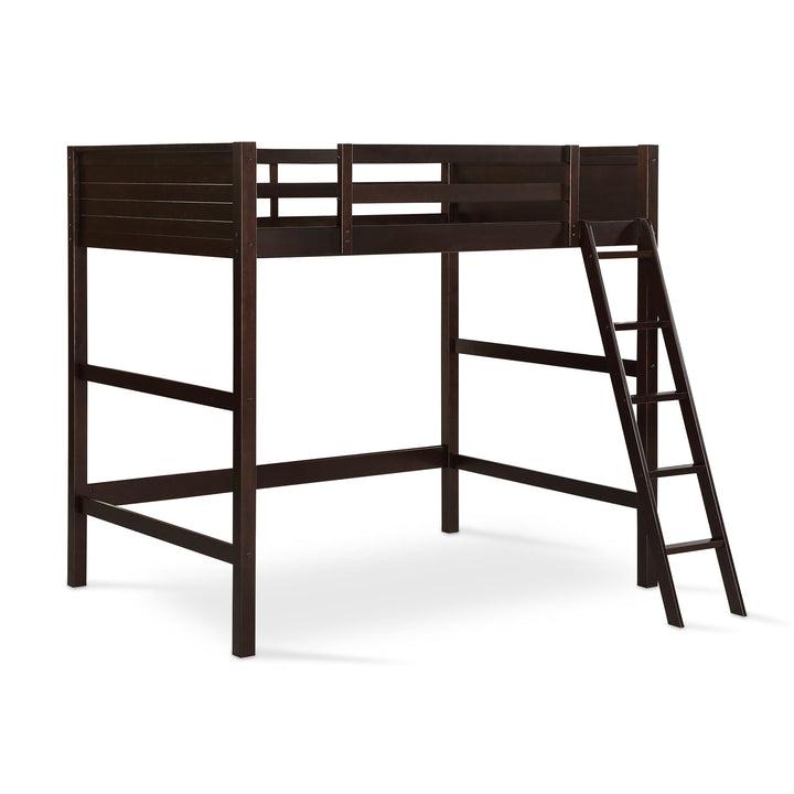 Denver Wooden Kids Loft Bed with Storage Space - Espresso