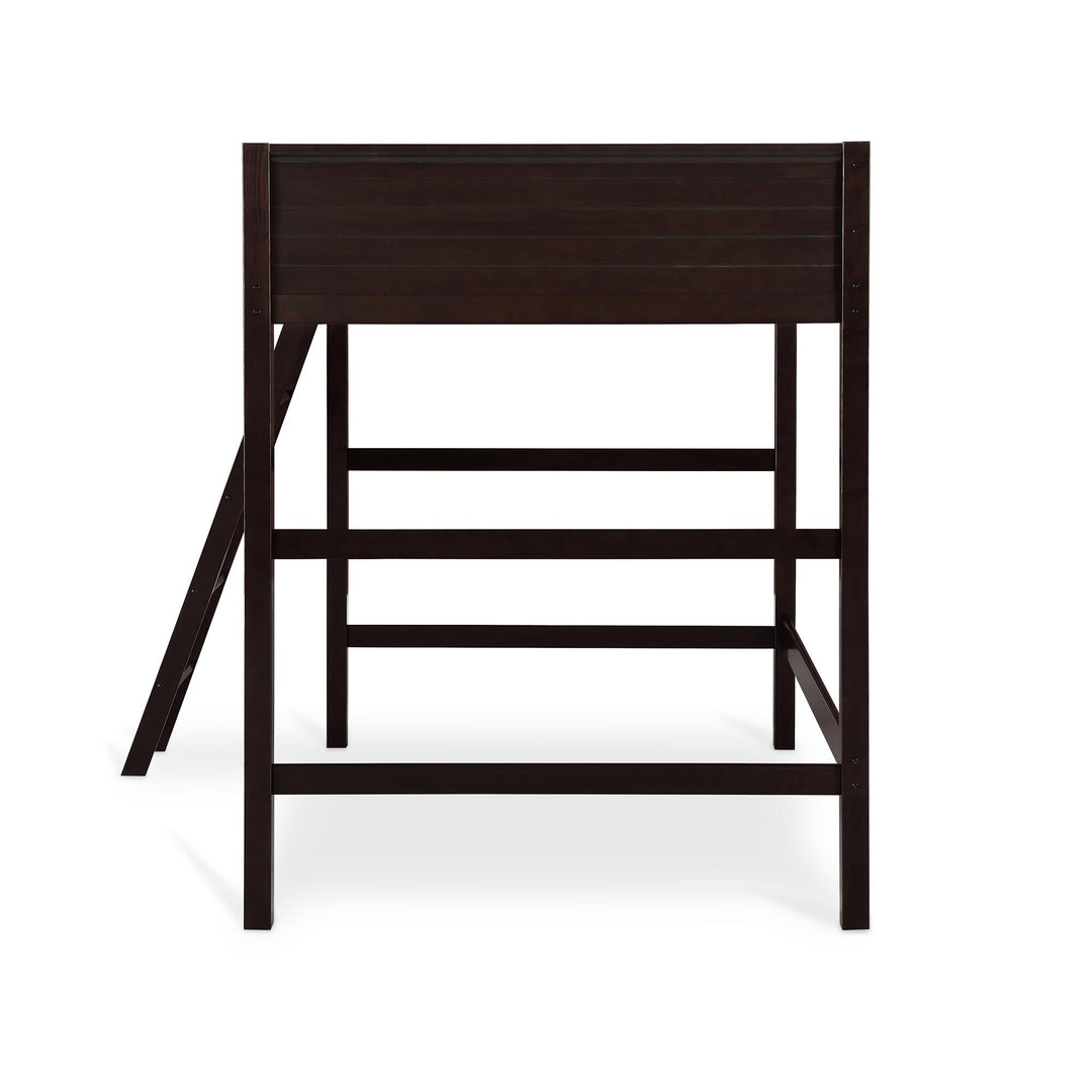 Denver Wooden Kids Loft Bed with Storage Space - Espresso