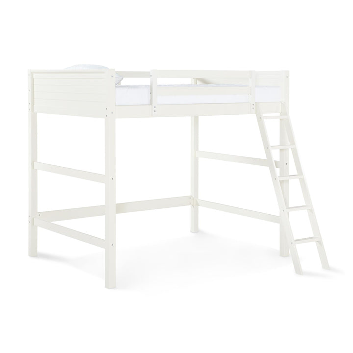 Denver Wooden Kids Loft Bed with Storage Space - White