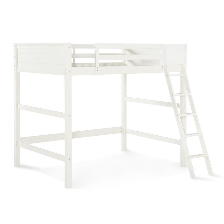 Denver Wooden Kids Loft Bed with Storage Space - White