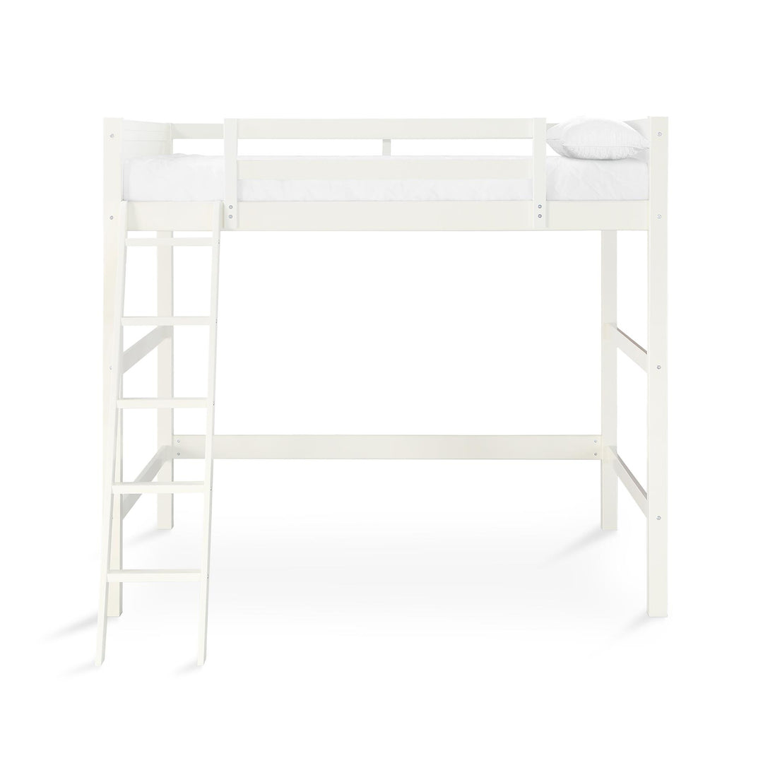 Best Wooden Loft Bed with Storage -  White
