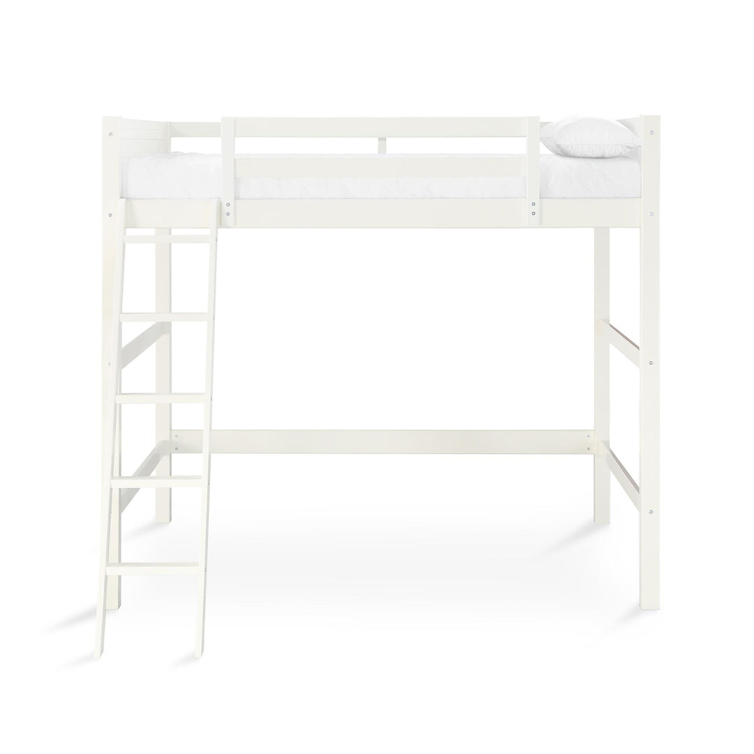 Denver Wooden Kids Loft Bed with Storage Space - White