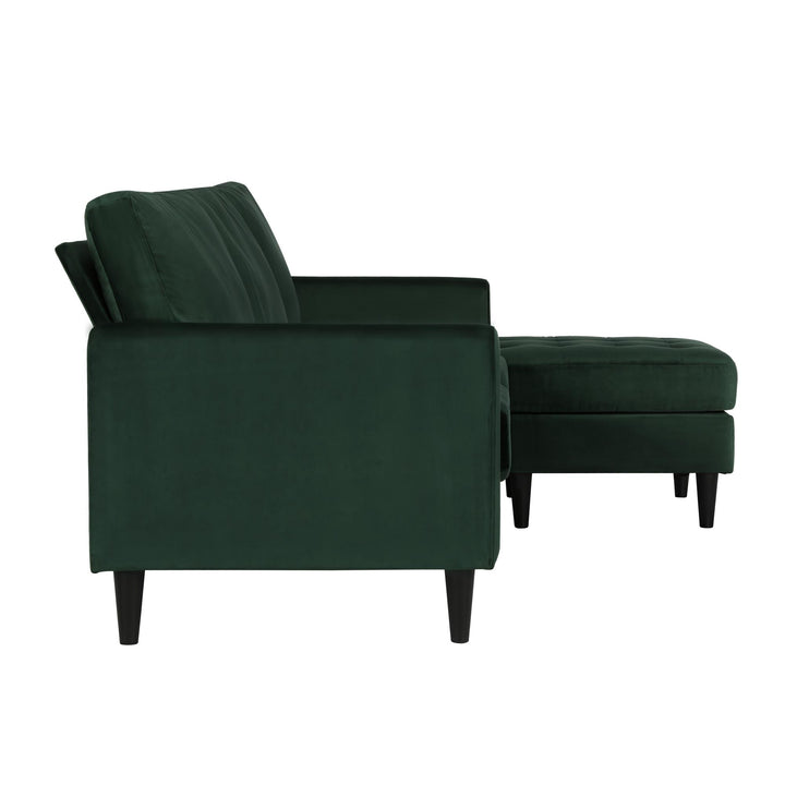 Strummer Reversible Sectional Sofa Couch - Green