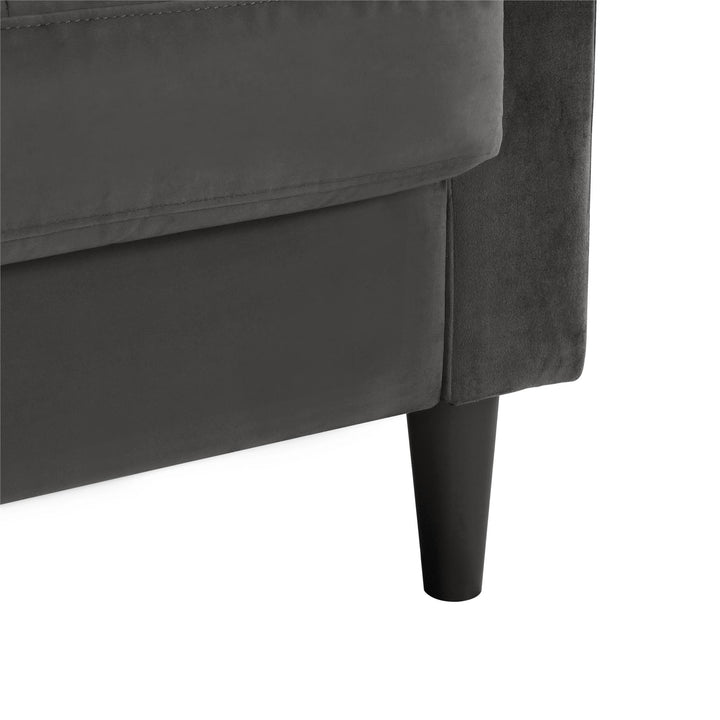 Strummer Reversible Sectional Sofa Couch - Charcoal