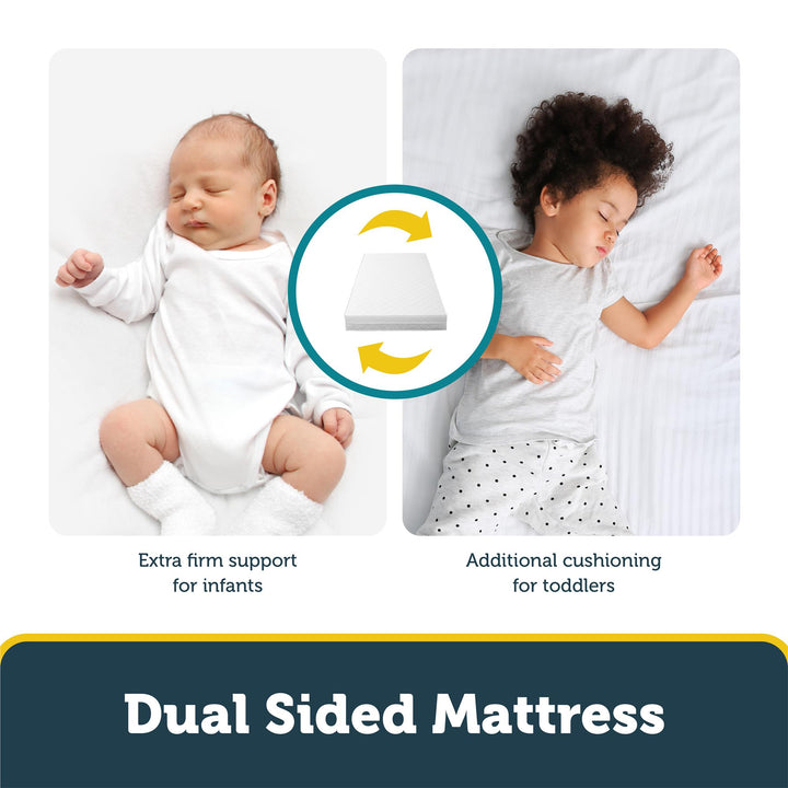 Little Dreamer Dual Sided 2-in-1 Baby Crib & Toddler Bed Mattress - White - Crib & Toddler Mattress