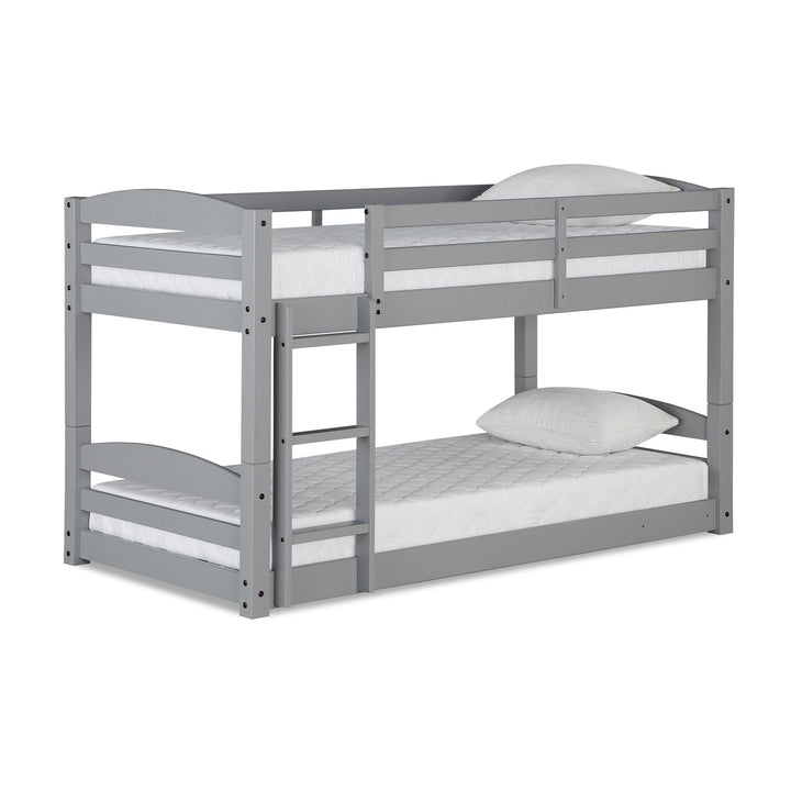 Sierra Twin over Twin Wood Bunk Bed, Converts into 2 Twin Beds - Gray - Twin-Over-Twin
