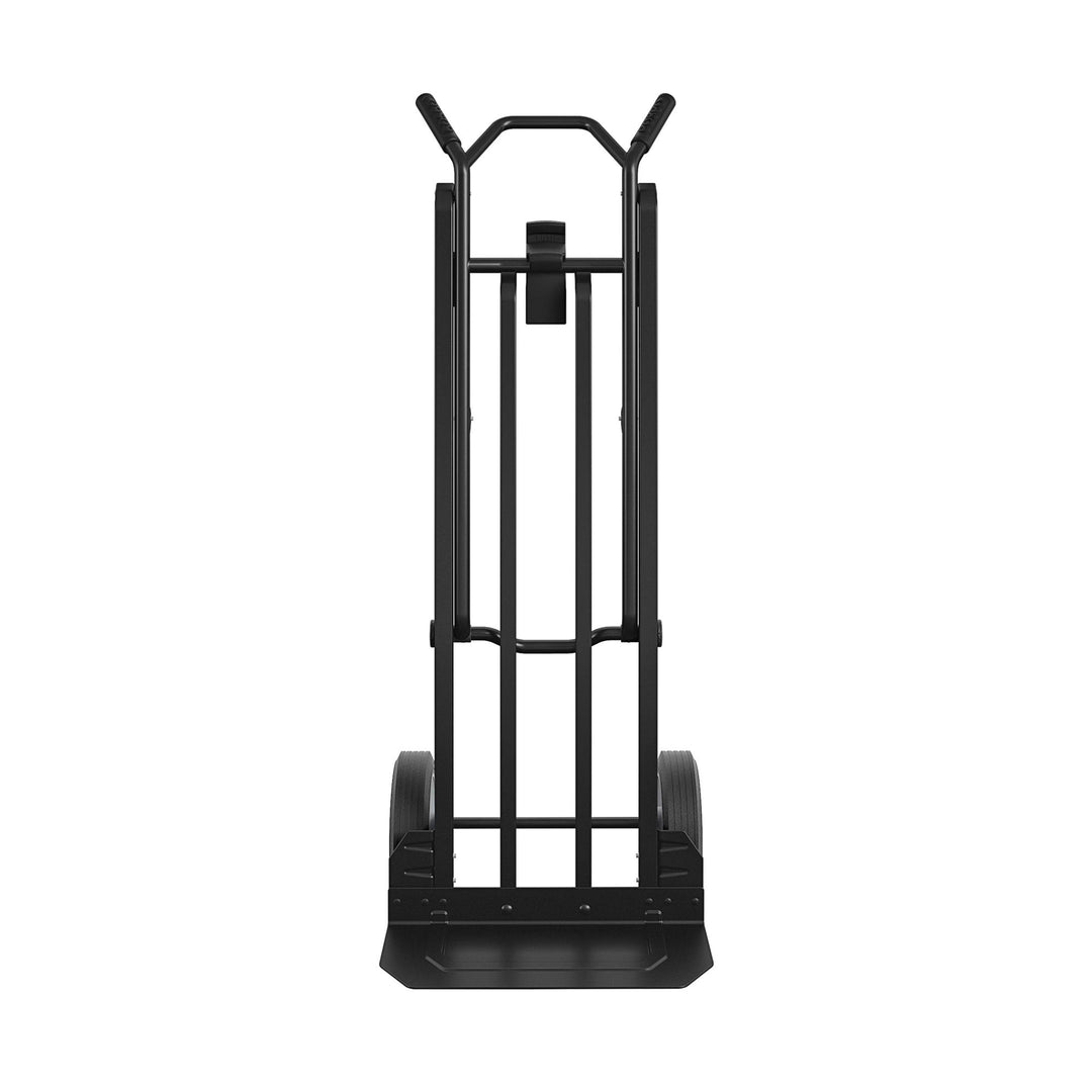 Steel 2 in 1 Hand Truck with 800 lb Weight Capacity - Black