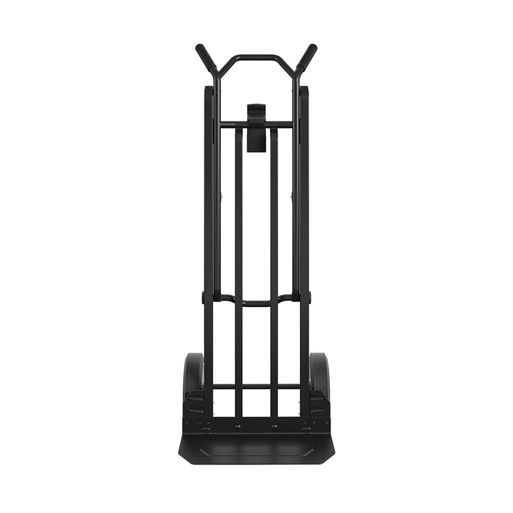 Steel 2 in 1 Hand Truck with 800 lb Weight Capacity - Black