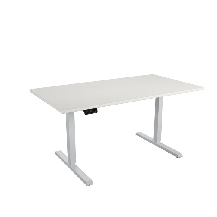 Health-friendly 60 inch adjustable Pro-Desk with LED settings -  White - 5’ Straight