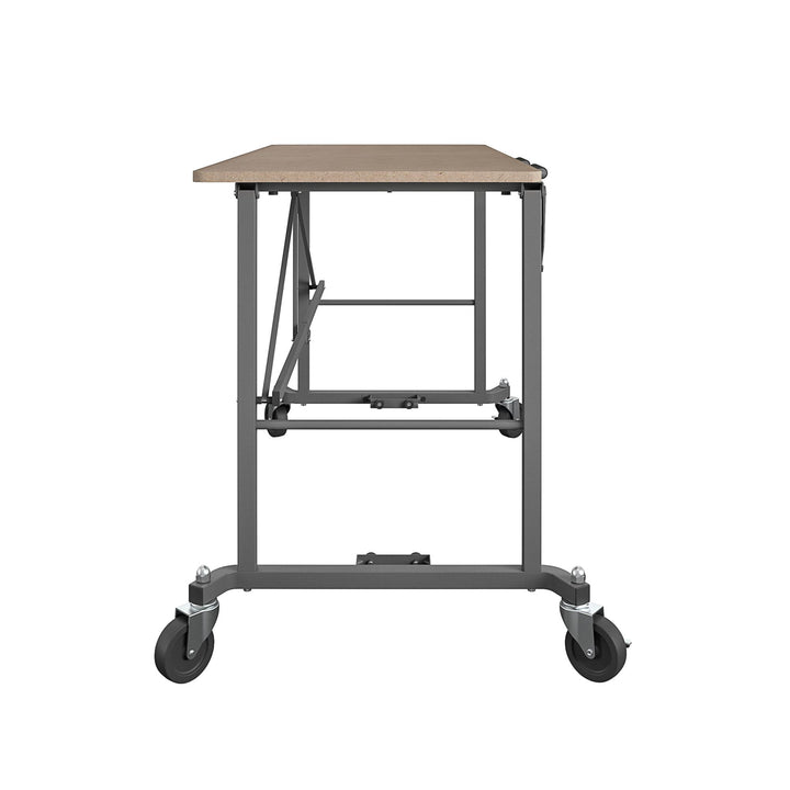 Smartfold Portable Folding Work Desk with 350 lb Weight Capacity - Tan