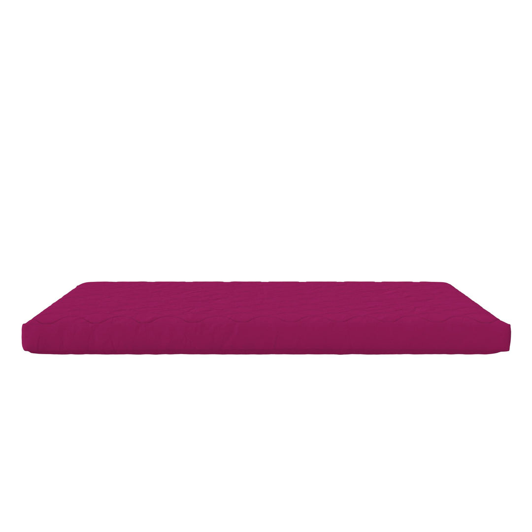 6 Inch Quilted Mattress with Machine Washable Cover - Hot Pink - Twin