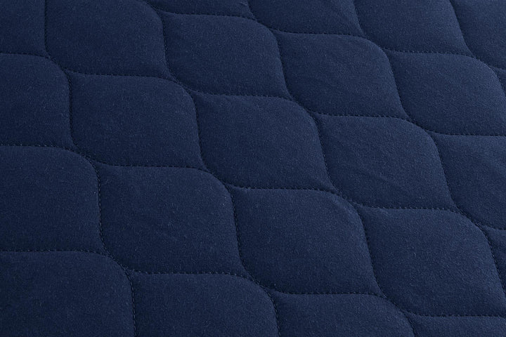 6 Inch Quilted Mattress with Machine Washable Cover - Navy - Twin