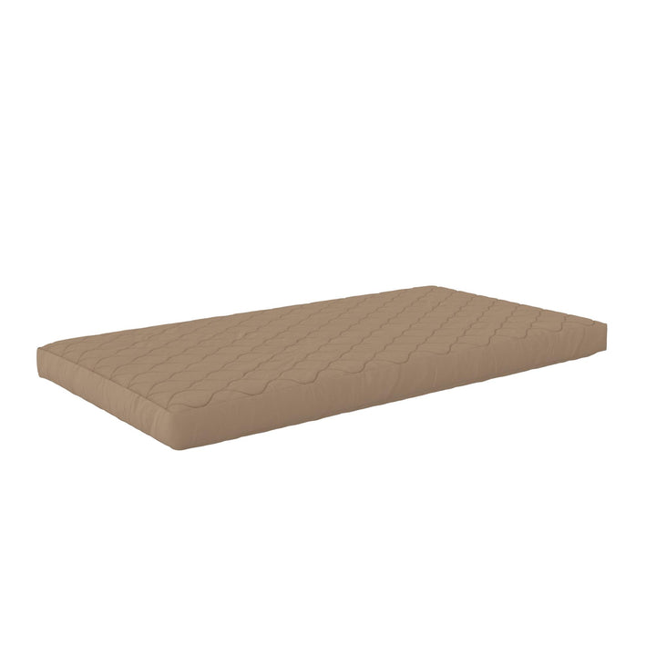 6 Inch Quilted Mattress with Machine Washable Cover - Tan - Twin