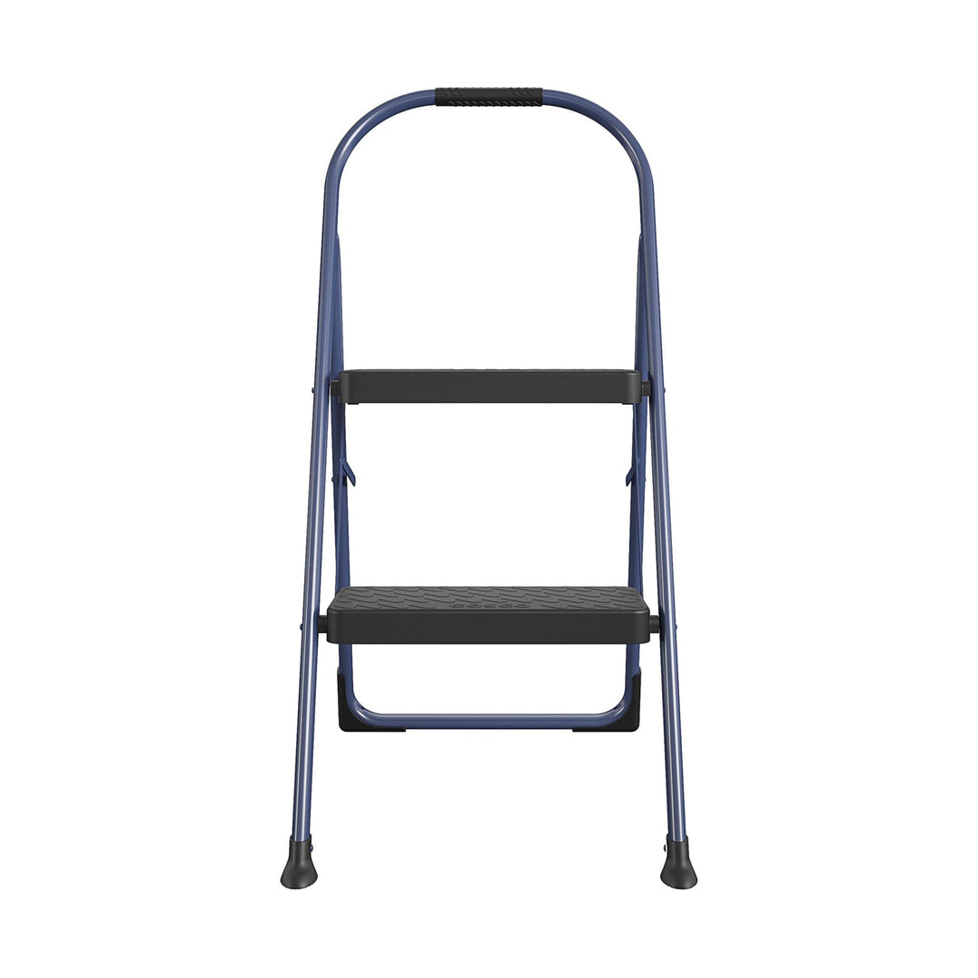 Multi-Step Folding Step Stool with 225 lb Weight Capacity - Navy - 2 Step