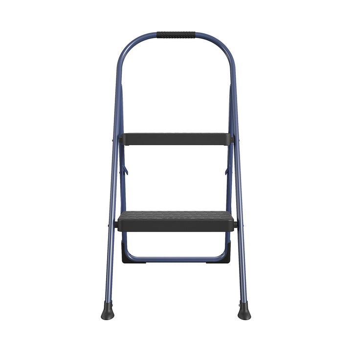 Multi-Step Folding Step Stool with 225 lb Weight Capacity - Navy - 2 Step