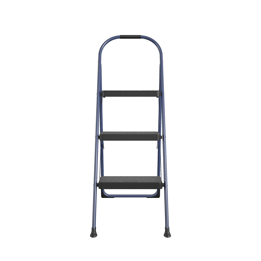 Multi-Step Folding Step Stool with 225 lb Weight Capacity - Navy - 3 Step 