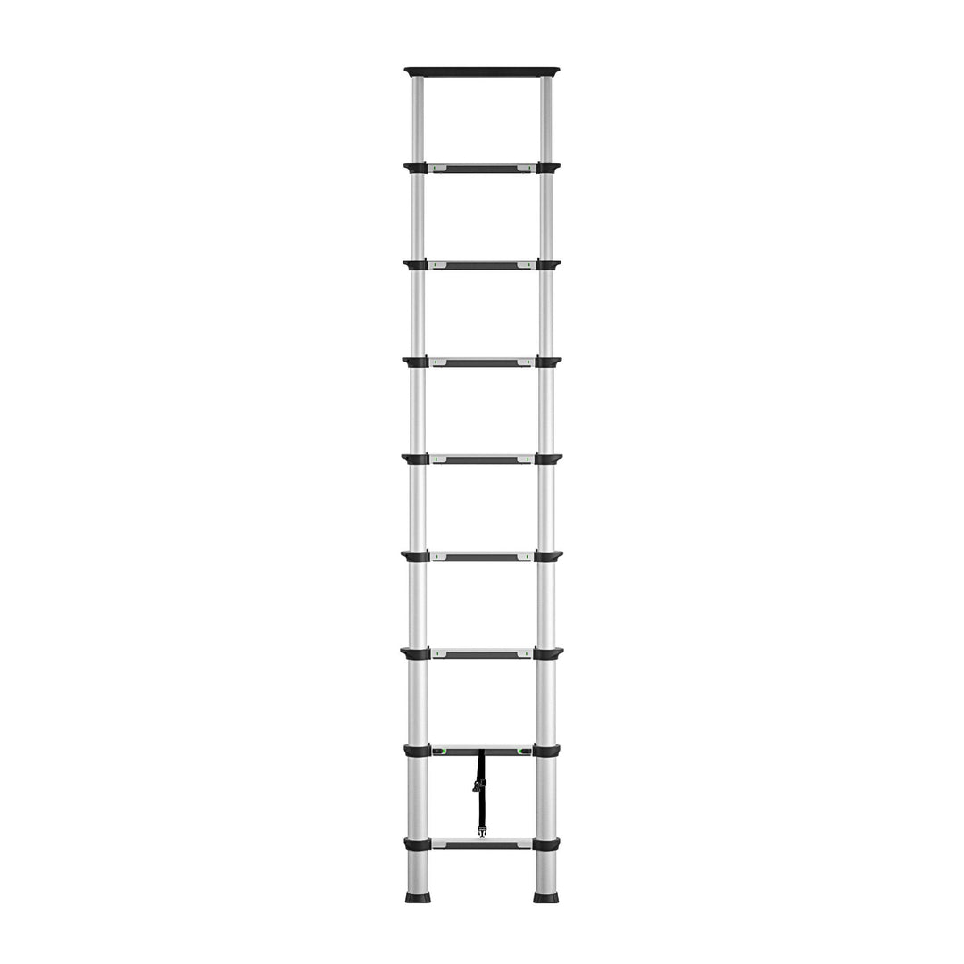 12 Foot Foldable Telescopic Ladder - Aluminum/Black - 1-Pack
